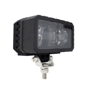 JW SPEAKER 0530313 24V LED HIGH BEAM & FRONT POSITION LED Bulb; 3.3 Inch x 2.16 Inch; Rectangular Housing; 0.70 AMP At 24 Volt DC; High Beam; 1650 Raw Lumens/ 360 Effective Lumens; Clear Polycarbonate Lens; Black Die-Cast Aluminum Housing; Bracket Mount