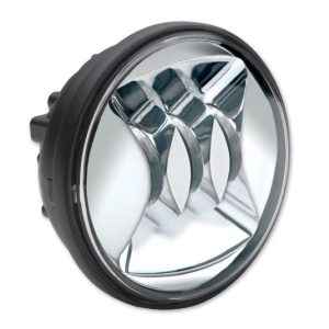 JW SPEAKER 0551593 6045-12V HARM FOG CHROME KIT LED Bulb; 4-1/2 Inch Round; 0.75 AMP At 12 Volt DC; Fog Beam; 750 Raw Lumens/ 500 Effective Lumens; Clear Polycarbonate Lens; Black Die-Cast Aluminum Housing With Chrome Inner Bezel