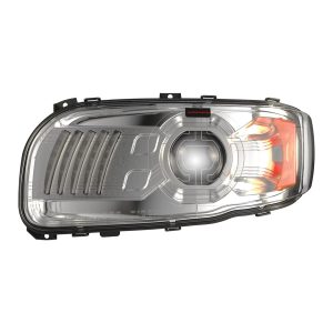 JW SPEAKER 0556661 9600-12V HL HEATED LH CHROME LED Bulb; High And Low Beam With Built-In Daytime Running Light/ Turn Signal Light; White/ Amber Bulbs; 2.1 Amp Draw At 12 Volt DC Low Beam/ 4.2 Amp Draw At 12 Volt DC High Beam