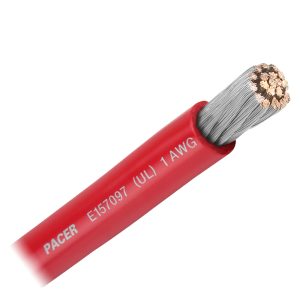 PACER WUL1RD-FT RED 1 AWG BATTERY CABLE - SOLD BY THE FOOT