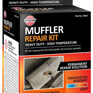 PERMATEX 10343 VC MUFFLER BANDAGE REPAIR KIT Use To Seal Holes And Leaks In Mufflers; Bandage; 40 Inch Length x 3 Inch Width; Withstands Up To 2000 Degree Fahrenheit