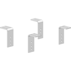 PULLRITE 0820 UNIVRSL 5TH BRCKT 16K/20K Multi-Fit Base Rails and L Brackets; Bolt-On; Drilling Required