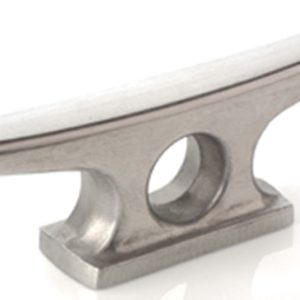 SEA-DOG 046210 ALUMINUM CLEAT WELD ON 10FT For Use On Aluminum Docks And Vessels; Weldable Base; 10 Inch Length x 2-7/8 Inch Height; Aluminum; Bulk Package