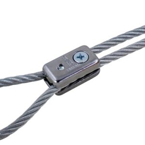 SEA-DOG 091852 CHROME PLATED ZINC CABLE CLAMP 3/16 Wire Rope Cable Type; 1-3/16 Inch Length; Used To Secure 1/8 Inch To 3/16 Inch Diameter Wire Cable; Cast Chrome Plated Zinc; Bulk Package