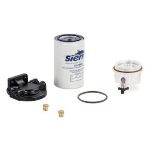 SIERRA 18-79914 FWS GAS KIT 3/8FT ALUMINUM HEAD & CL 10 Micron Element; 90 GPH Flow; 3/8 Inch Aluminum Head; With O-Ring/ Collection Bowl/ Bracket