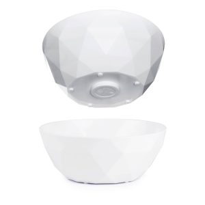 SILWY MAGNET S0BO-1405-2-W SILWY SUPER-MAGNET-BOWL WHITE Magnetic Serving Bowl; White; 17 Ounce Capacity; Round/ 6.3 Inch Diameter x 2-1/2 Inch Height; Not Dishwasher Safe; Plastic; Set Of 2; BPA/ Melamine Free; Not Microwave Safe; Integrated Magnet Base