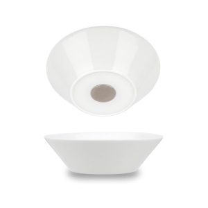 SILWY MAGNET S0PB-1312-2 PORCELAIN MAGNETIC BOWL Magnetic Serving Bowl; White; 13.5 Ounce Capacity; Round/ 6.3 Inch Diameter x 1.9 Inch Height; Not Dishwasher Safe; Porcelain; Set Of 2; Not Microwave Safe; Integrated Magnet Base