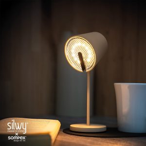 SILWY MAGNET SYSO-2024-W4 MAGNETIC LIGHT PORTOFINO SAND INCL. Magnetic LED Light; Table/ Wall Mount; 3 Inch Diameter x 7.9 Inch Height; Sand; Battery Powered; Single; Warm White Light; 2.2 Watt; 3.7 Volt