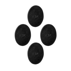 SILWY MAGNET U000-03KA-4 METAL-NANO-GEL-PADS 5 CM BLACK Round; 2 Inch Diameter; Black; Metal Nano Gel; Without Coaster Holder; For Magnetic Hooks/ Pins; Set Of 4