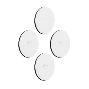 SILWY MAGNET U000-03KW-4 METAL-NANO-GEL-PADS 5 CM WHITE Round; 2 Inch Diameter; White; Metal Nano Gel; Without Coaster Holder; For Magnetic Hooks/ Pins; Set Of 4