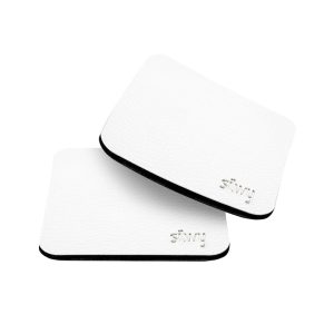 SILWY MAGNET U000-QU-W-2 METAL-NANO-GEL-PADS (SQUARE) WHITE Square; 3-1/4 Inch Length x 3-1/4 Inch Width; White; Metal Nano Gel; Without Coaster Holder; For Magnetic Base Glasses/ Tableware; Set Of 2