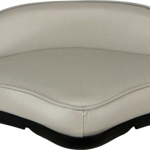 SPRINGFIELD 1040213 PRO STAND-UP SEAT GRAY PLASSUB Fishing Seat; Pro Stand Up Seat; Non-Adjustable; Non-Foldable; Gray Vinyl Seat/ Black Frame; Marine Grade Vinyl; Without Headrest; With Outer Cover For Comfort