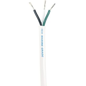 ANCOR 133725 WHITE TRIPLEX CABLE - 16/3 AWG - ROUND - 250