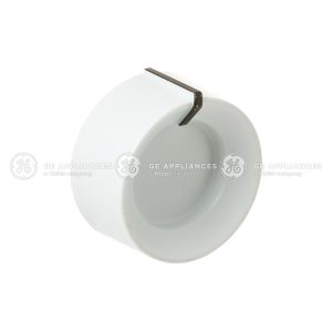 GE WJ12X25402 RARMN1A CONTROL KNOB; For Use With GE Appliances RARMN1A Air Conditioner Ceiling Assembly; Rotary Switch Knob; Round; White