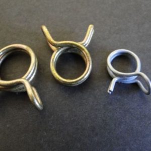 HELIX RACING 111-1511 ASSORT. WIRE HOSE CLAMPS 15PK, 5/16 Inch/ 3/8 Inch/ 7/16 Inch Clamping Range; Double Wire Style; Zinc Plated Steel; Pack Of 15; 5 Pieces Of Each Size; Assorted Pack