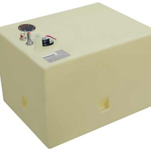 MOELLER 032640 PERM FT 40GAL 26X20.5X18.5; 40 Gallon Capacity; Permanent Below Deck Boat Fuel Tank; 26 Inch Length X 20.5 Inch Width X 18.5 Height; For Marine Applications; 40 Gallon Capacity; Permanent Below Deck Boat Fuel Tank; 26 Inch Length X 20.5 In