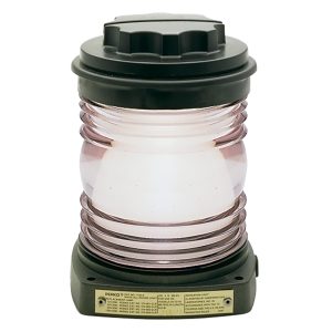 PERKO 1130A00BLK ALL-ROUND LIGHT - BLACK PLASTIC, WHITE LENS