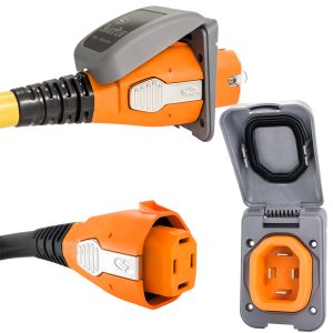 SMARTPLUG B50ASSYPG 50 AMP CONNECTOR & NON METALLIC INLET - GRAY