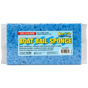 STAR BRITE 040075 CELLULOSE BIG BOAT BAIL SPONGE 7X3; Used For All Washing Tasks; 7-1/2 Inch Length x 4-1/4 Inch Width x 2-3/4 Inch Height; Cellulose; Single; Used For All Washing Tasks; 7-1/2 Inch Length x 4-1/4 Inch Width x 2-3/4 Inch Height; Cellulose