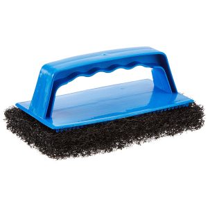 STAR BRITE 040131 SCRUB PAD WITH HANDLE (COARSE) (BLA; For Cleaning Vinyl/ Plastic/ Upholstery; Pad Type; Black; Single; With Interchangeable Handle