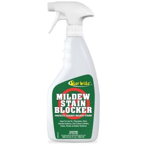 STAR BRITE 086622 MILDEW STAIN BLOCKER 22OZ EACH; For Preventing Mildew Stains In Fiberglass/ Vinyl/ Plastic/ Rubber/ Fabric And Painted Surfaces; Mildew Stain Blocker With Nano Tech Barrier; 22 Ounce Spray Bottle; With English Language Package