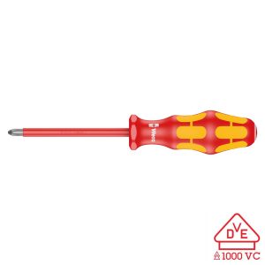 WERA 05006150001 VDE Insulated Screwdriver: Phillips PH #0 x 80mm (without LaserTip)