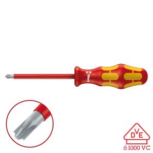 WERA 05006191001 VDE Insulated Screwdriver: Plus/Minus PZ/S #2 x 100mm