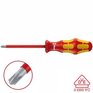 WERA 05006380001 VDE Insulated Screwdriver: Phillips/Slotted PH/S #1 x 80mm