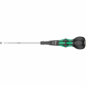 WERA 05007901001 Ball-Grip Screwdriver: Slotted 6 x 150 mm (With Lasertip)