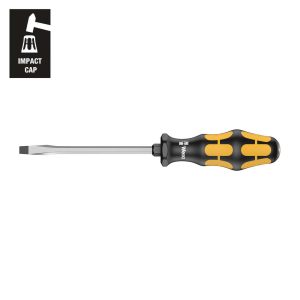 WERA 05018270001 Chiseldriver Screwdriver: Slotted 10 x 175mm (with Impact Cap)