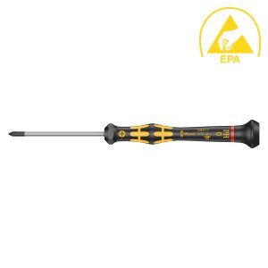 WERA 05030111001 ESD-Safe Micro Screwdriver: Phillips PH #0 x 60mm (JCIS)