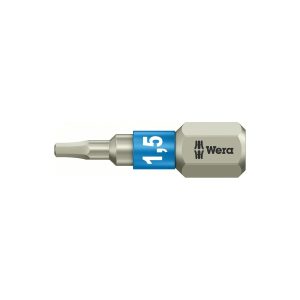 WERA 05071070001 Stainless Screwdriver Bit: HEX-PLUS 1.5 x 25mm