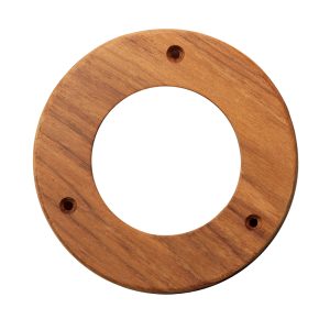 WHITECAP 61974 TEAK TRIM RING - 4 INCH INNER DIAMETER OPENING