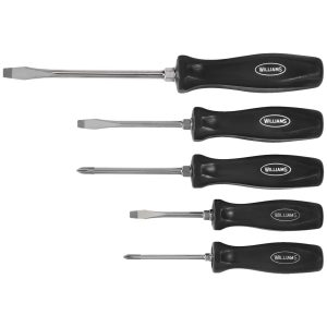 WILLIAMS 100P-5MD Endurogrip Mixed Screwdriver Set (5 Piece)