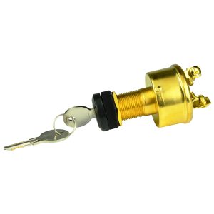 BEP 1001609 4-POSITION BRASS IGNITION SWITCH - ACCESSORY/OFF/IGNITION & ACCESSORY/START