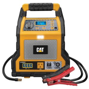 CAT CJ1000DXT Power Station with 1,200-Peak-Amp Jump Starter, Tire Compressor, and Power Inverter,