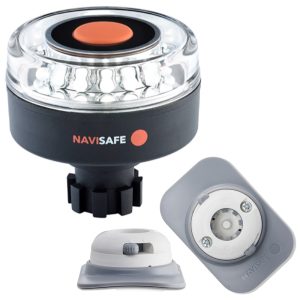 NAVISAFE 042KIT4 NAVILIGHT 360° 2NM W/NAVIBOLT BASE & RIB MOUNT - WHITE