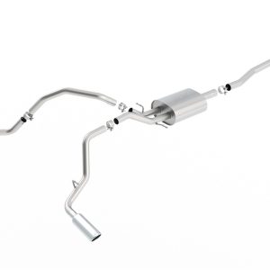 BORLA 140546 Cat-Back Sys. for 14-18 Chevrolet Silv. 1500/ GMC Sierra 1500/2019 Silv. 1500 LD/Sierra 1500 LD ONLY 5.3L V8 AT/MT 2&4WD Ext. Cab (6FT 7 INCH) Bed 143.5 INCH WB/Crew Cab (5FT 9 INCH) Bed 143.5 INCH WB