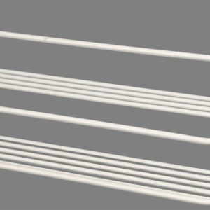 AP PRODUCTS 004506 DOUBLE SPICE RACK-WHITE; Used To Store Spice Jars In Kitchen; 11-1/2 Inch Length x 4-3/8 Inch Width x 3-3/4 Inch Height; 2-Tier Shelf; White; Vinyl Coated