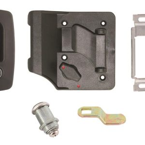 AP PRODUCTS 0136201 KEYD A LIKE LOCK KIT #1, Paddle Style Handle Keyed-A-Like Standard Lock Kit To Operate Entry Doors/ Baggage Doors/ Slam Latches/ Ramp Doors/ Bar Locks And Handles; Black