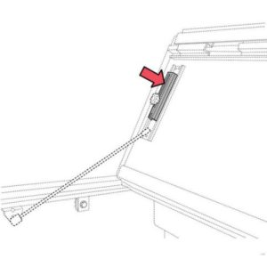 BAK 356A0013 Tonneau Cover Adjusting Rod Slide Lock; For All BAKFlip Models; With 2 Rods