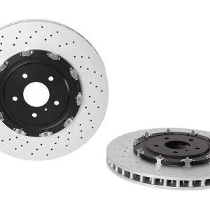 BREMBO 09A18713C02 Brake Rotor; Vented Cross Drilled; One Piece Design; Wheel Bolt Pattern 5 x 114.3 mm; 380 mm Diameter x 49.2 mm Height x 34 mm Thickness; 150 mm Hat Inside Diameter; 68 mm Hub Diameter