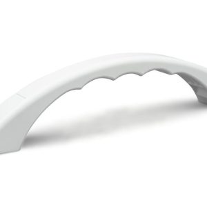 B&B MOLDERS 94164 ASSIST HANDLE; Polar White; Plastic; 9-7/8 Inch Overall Length; 8-7/8 Inch On Center Mounting Holes; Without Lights; With Molded In Screw Cover; Single; B&B Cross Reference 482-A-2-A