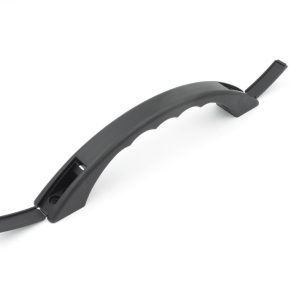 B&B MOLDERS 94165 ASSIST HANDLE; Black; Plastic; 9-7/8 Inch Overall Length; 8-7/8 Inch On Center Mounting Holes; Without Lights; With Molded In Screw Cover; Single; B&B Cross Reference 482-A-3-A