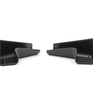 B&B MOLDERS 94174 LONG RAIN GUTTER SPOUTS; Mounts To RV Rain Gutter/ Trim Including Awning Rails And J-Rails 1-1/16 Inch Width; Long Length; Black; UV And Impact Resistant; Set Of 2; B&B Cross Reference 655-BK-A