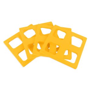 CAMCO 44500 LEVELING BLOCK CAPS 4 PCK; Securely Join A Single Layer Of Leveling Blocks or Create A Flat Surface On Top Of A Larger Stack; Interlocking Blocks; Plastic; Set of 4; With English/ French Language Packaging