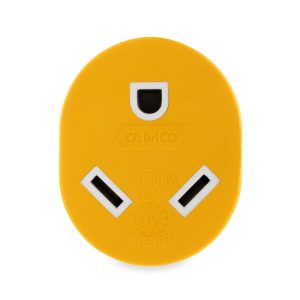 CAMCO 55333 GENERATOR ADAPTER; For Connecting A Generator With a L5-30 or L14-30 Locking Plug Receptacle To A Standard RV Cord Set; 3 Prong Adapter; Non Locking; Not Waterproof; Without Plug Head Handle