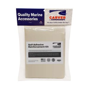 CARVER 61050 BOAT COVER REINFORCEMENT KIT; Used To Add Extra Padding To Stress Points From Windshields/ Trolling Motors; Self Adhesive; One Square Yard