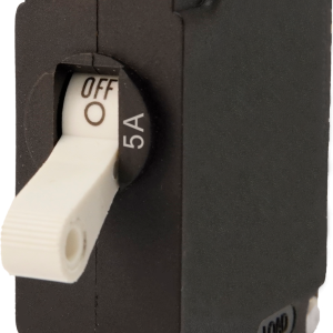 EGIS 3201-05 SINGLE POLE PANEL MOUNT 5 A, 5 Amp; Manual Reset; Single; 277 Volt AC/ 80 Volt DC; White; Single Pole Magnetic Hydraulic Type; Toggle Panel Mount; No 10-32 Screw Terminal; -40 To 185 Degree Fahrenheit Operating Temperature