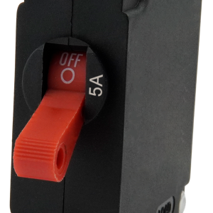 EGIS 3221-05 SINGLE POLE PANEL MOUNT 5 A, 5 Amp; Manual Reset; Single; 277 Volt AC/ 80 Volt DC; Red; Single Pole Magnetic Hydraulic Type; Toggle Panel Mount; No 10-32 Screw Terminal; -40 To 185 Degree Fahrenheit Operating Temperature